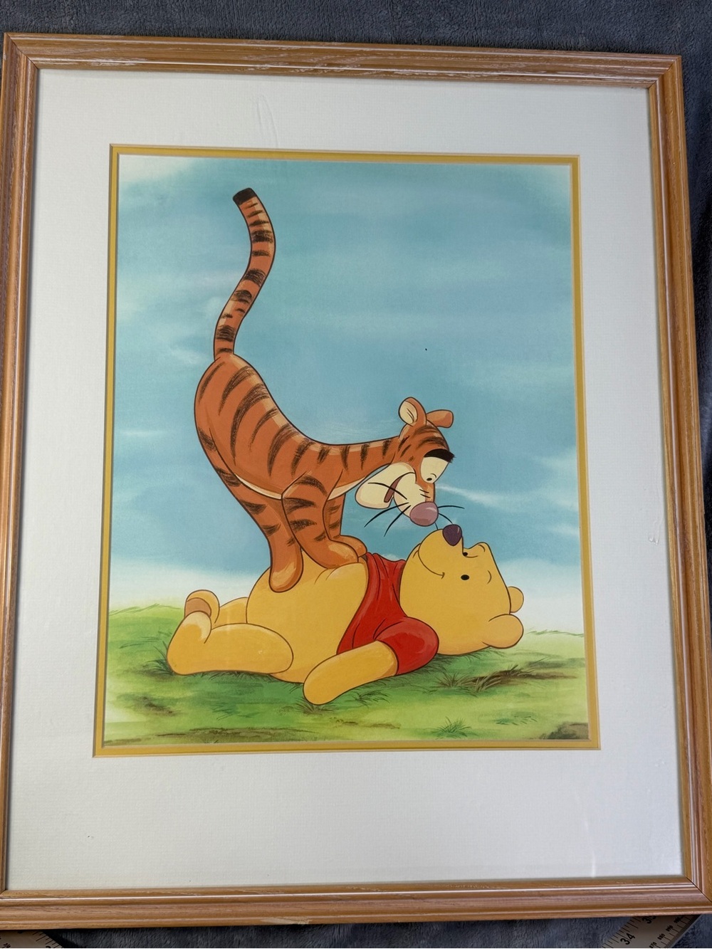 Disney Winnie the Pooh Tigger Framed Wall Art Nursery Decor 100 Acre Wood
